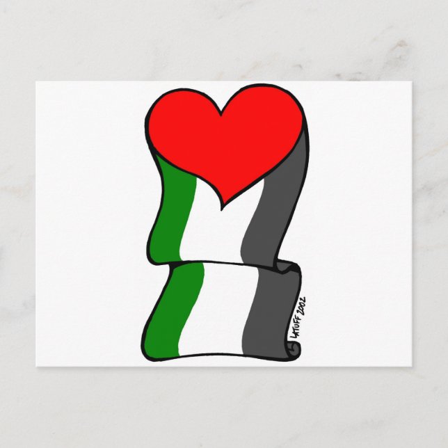 Cartão Postal Amor 4 Palestina! (Frente)