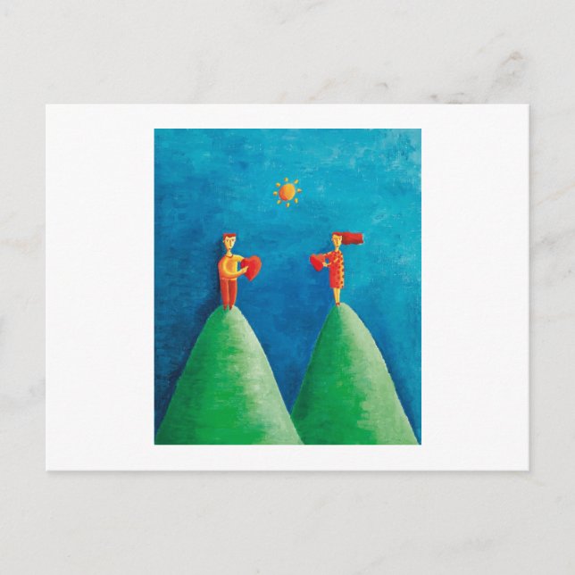 Cartão Postal Amor à distância (Frente)