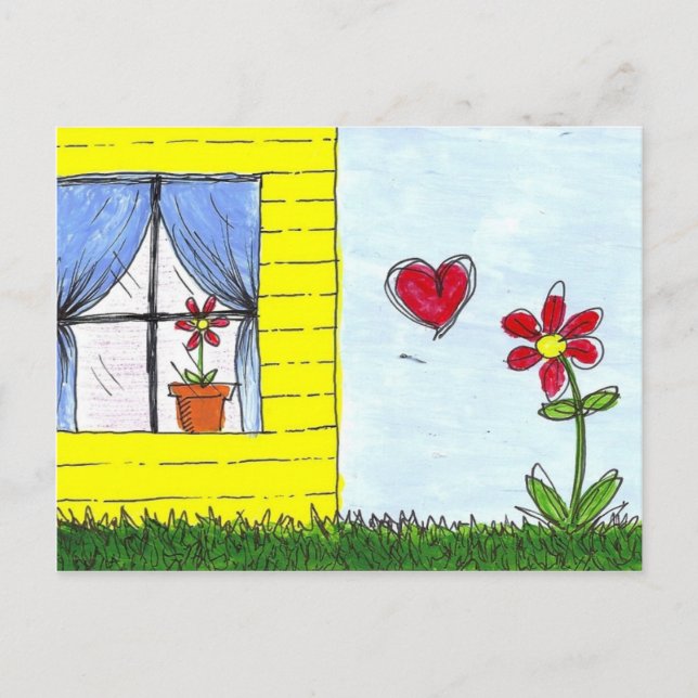 Cartão Postal Amor a longa distância (Frente)