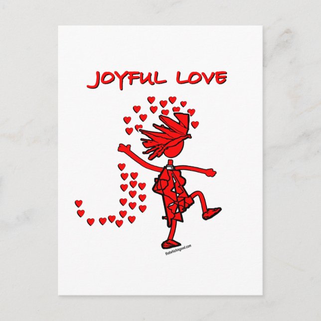 Cartão Postal Amor alegre (Frente)