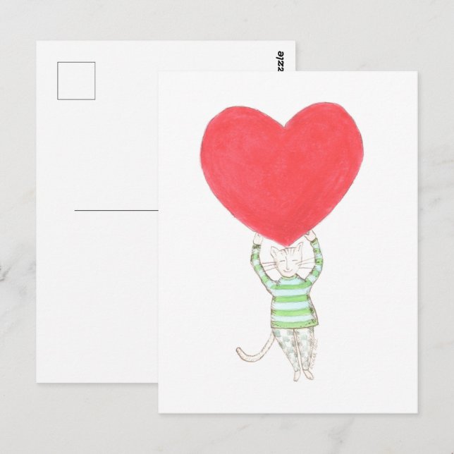 Cartão Postal amor, amour, amore (Frente/Verso)