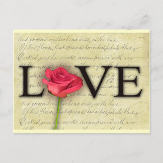 Cartão Postal Amor Antigo Vintage