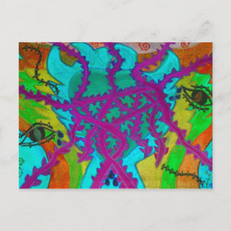 Cartão Postal Amor Através dos Cornos