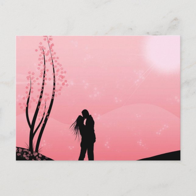 Cartão Postal Amor (beijar) (Frente)