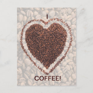 Cartão Postal Amor Café
