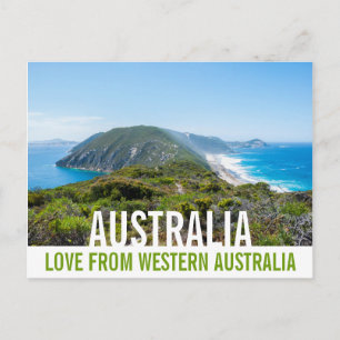 Cartão Postal Amor Da Austrália Paisagem Costeira Falésias
