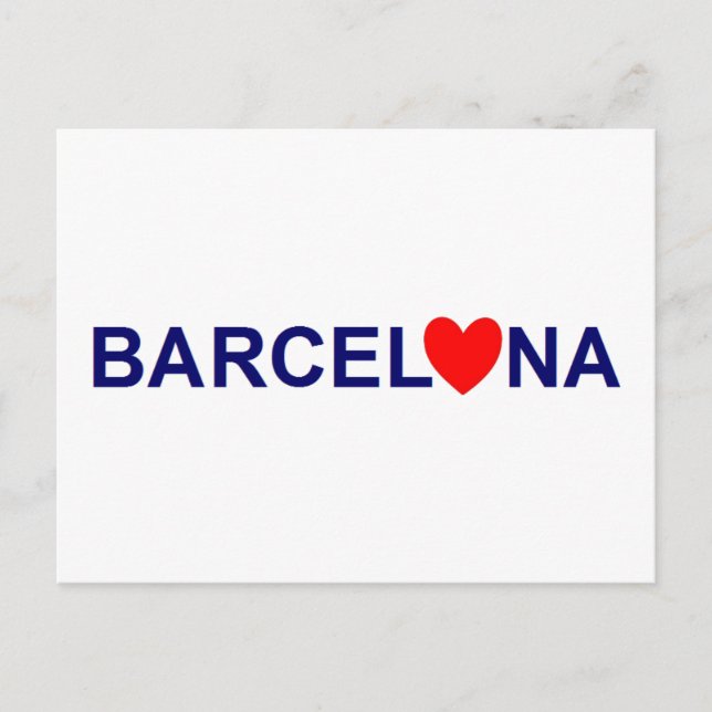 Cartão Postal Amor de Barcelona (Frente)