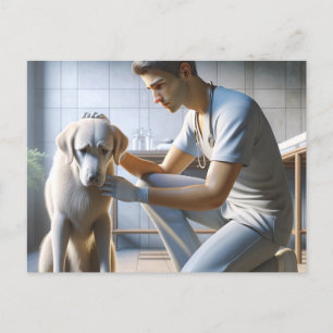 Cartão Postal Amor de cão