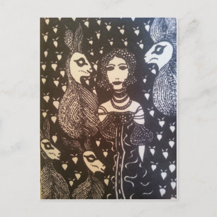 Cartão Postal Amor de coelho