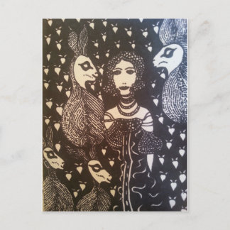 Cartão Postal Amor de coelho