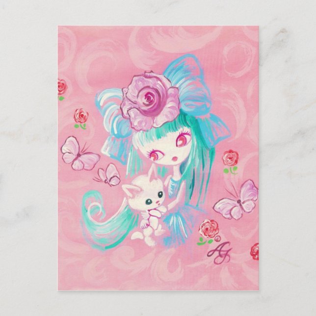 Cartão Postal Amor de Gatinhas (Frente)
