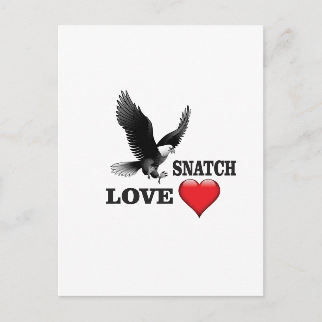 Cartão Postal amor de pássaro arrebatar (Frente)