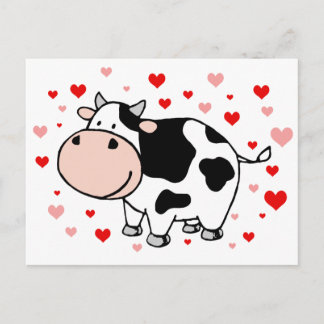 Cartão Postal Amor De Vaca