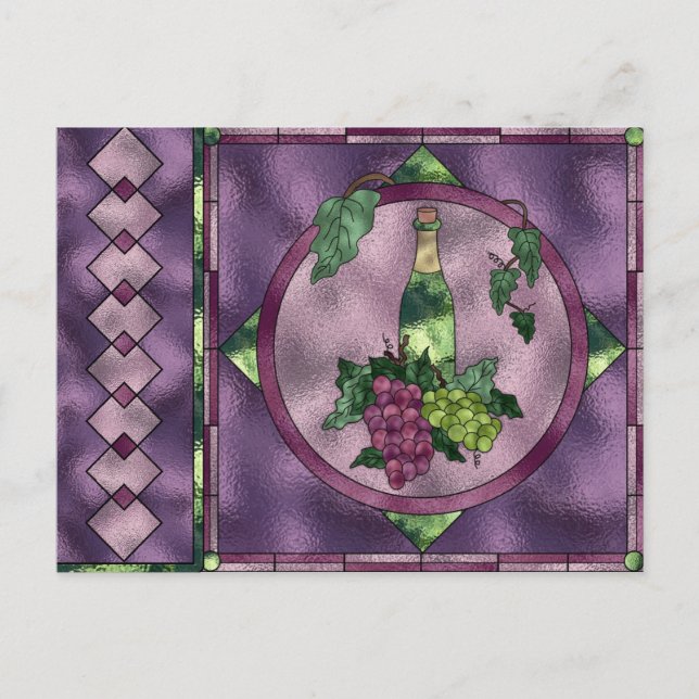 Cartão Postal Amor De Vinho (Frente)
