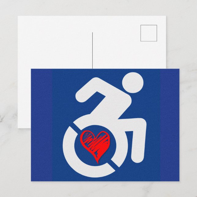 Cartão Postal Amor Deficientes (Frente/Verso)