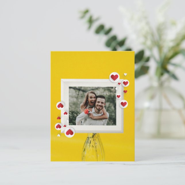 Cartão Postal Amor Design (Em pé/Frente)