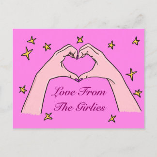 Cartão Postal Amor Do Cartão-Postal Das Meninas