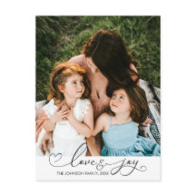 Amor e Alegria | Cartão-postal de fotografia de ti