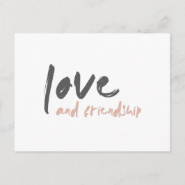 Cartão Postal Amor e Amizade | Modern Forever Friend Bestie