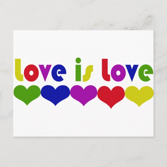 Cartão Postal Amor é Amor (Frente)