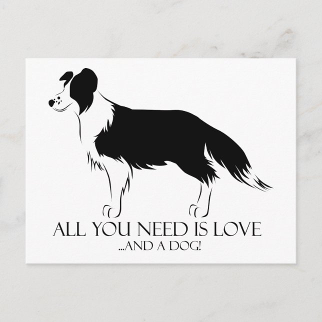 Cartão Postal Amor E Cachorro (Frente)