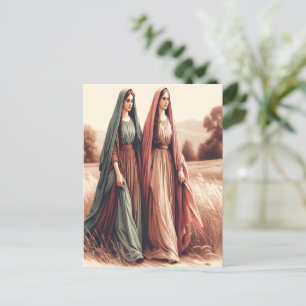 Cartão Postal Amor e Lealdade de Ruth na Viagem