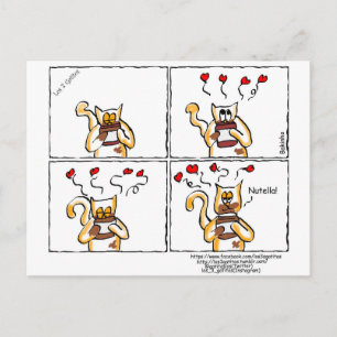 Cartão Postal Amor é Nutella