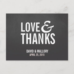 CARTÃO POSTAL AMOR E OBRIGADOS   CASAMENTO OBRIGADO POR POSTAR C