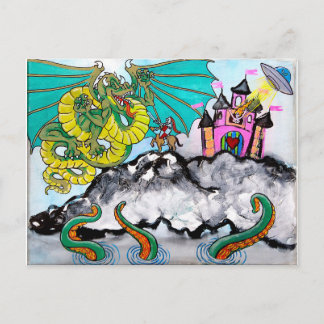 Cartão Postal amor e são perigos