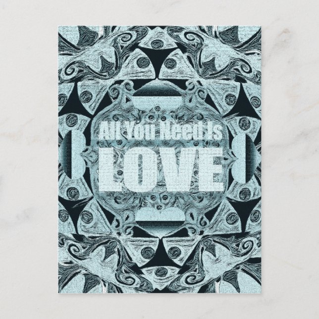 Cartão Postal Amor é tudo que você precisa (Frente)