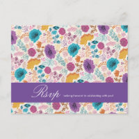 Amor em Flor Romance Floral Rosa Roxo Casamento