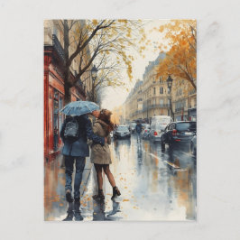 Cartão Postal Amor em Paris