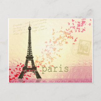 Cartão Postal Amor em Paris