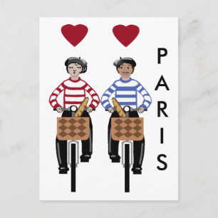 Cartão Postal Amor em Paris