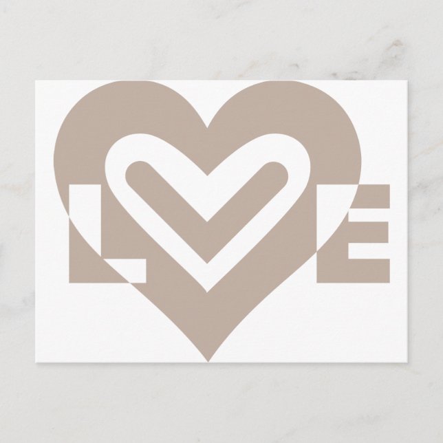 Cartão Postal Amor em Tons de Cinza (Frente)