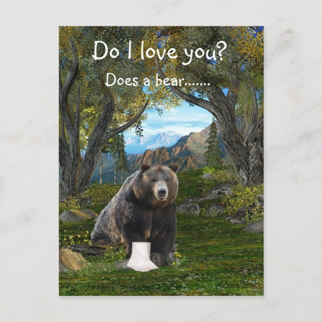 Cartão Postal Amor engraçado (Frente)