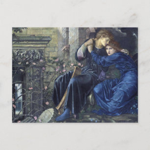 Cartão Postal Amor entre as ruínas, Edward Burne-Jones Postcard