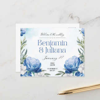 Cartão Postal Amor eterno: Parabéns no seu casamento