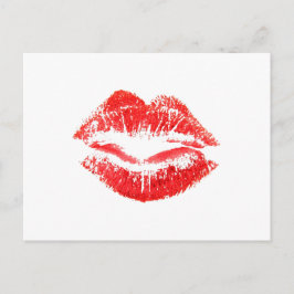 Cartão Postal Amor, Fumaça, Beijos, Lábios