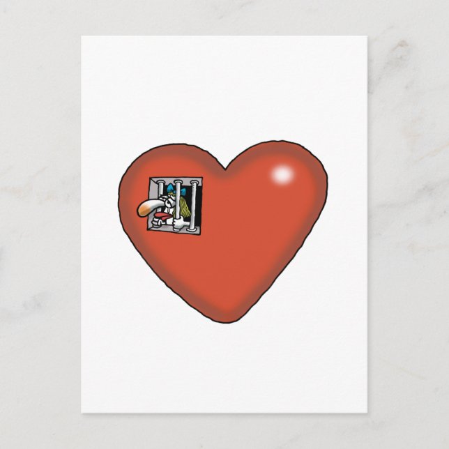 Cartão Postal Amor Impossível - Prisioneiro Apaixonado (Frente)