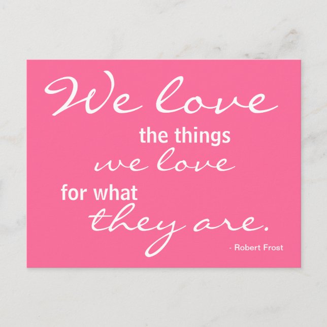 Cartão Postal Amor, Inspiração - Cartão-postal (Frente)