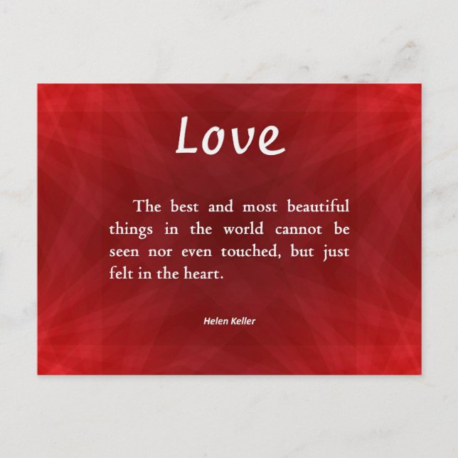 Cartão Postal Amor Invisível (Frente)