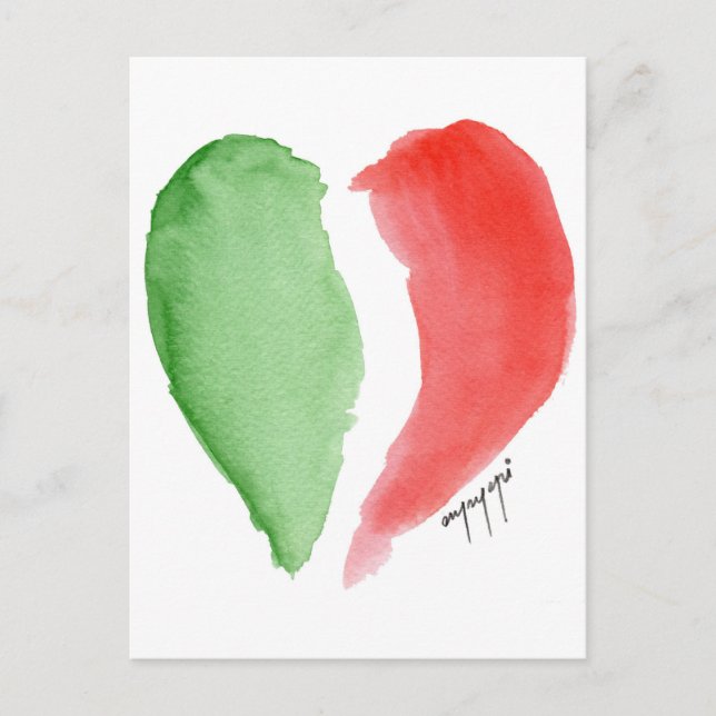 Cartão Postal Amor italiano (Frente)