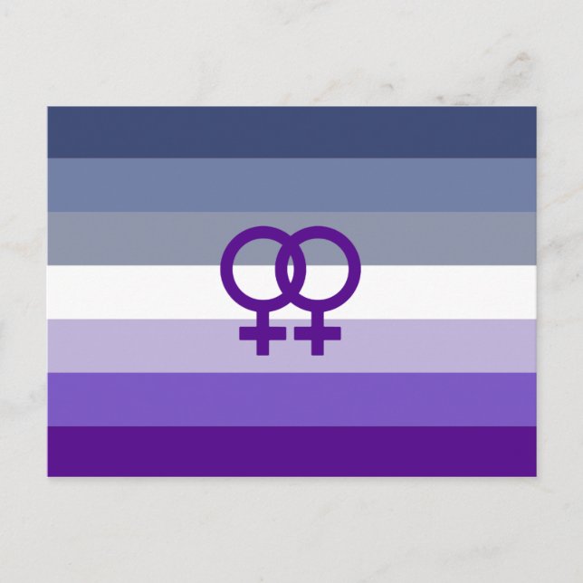 Cartão Postal Amor Lésbico Butch Orgulho WLW (Frente)