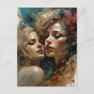 Cartão Postal Amor Lésbico Verdadeiro