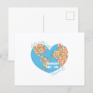 Cartão Postal Amor Mãe Terra Não Há Planeta B