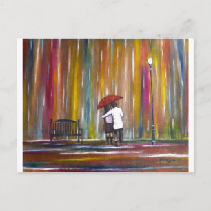 Cartão Postal Amor na Chuva