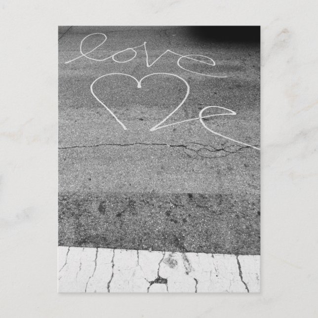 Cartão Postal Amor na rua (Frente)