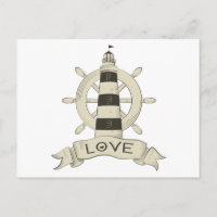 Amor Náutico Farol de Tan & Âncora de Navio