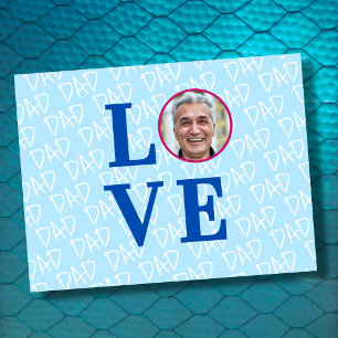 Cartão Postal AMOR Pai Foto Personalizada